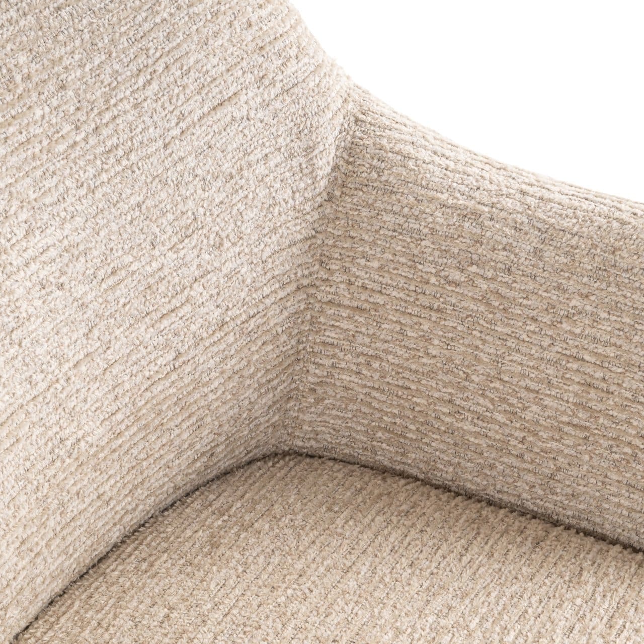 Richmond Interiors Eetkamerstoel Aldo natural linear swivel Beige Eetkamerstoel