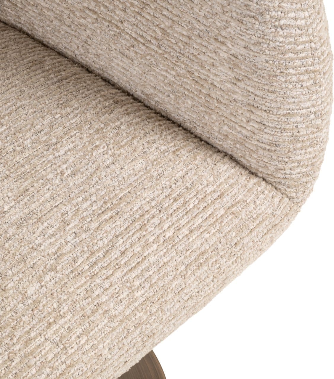 Richmond Interiors Eetkamerstoel Aldo natural linear swivel Beige Eetkamerstoel
