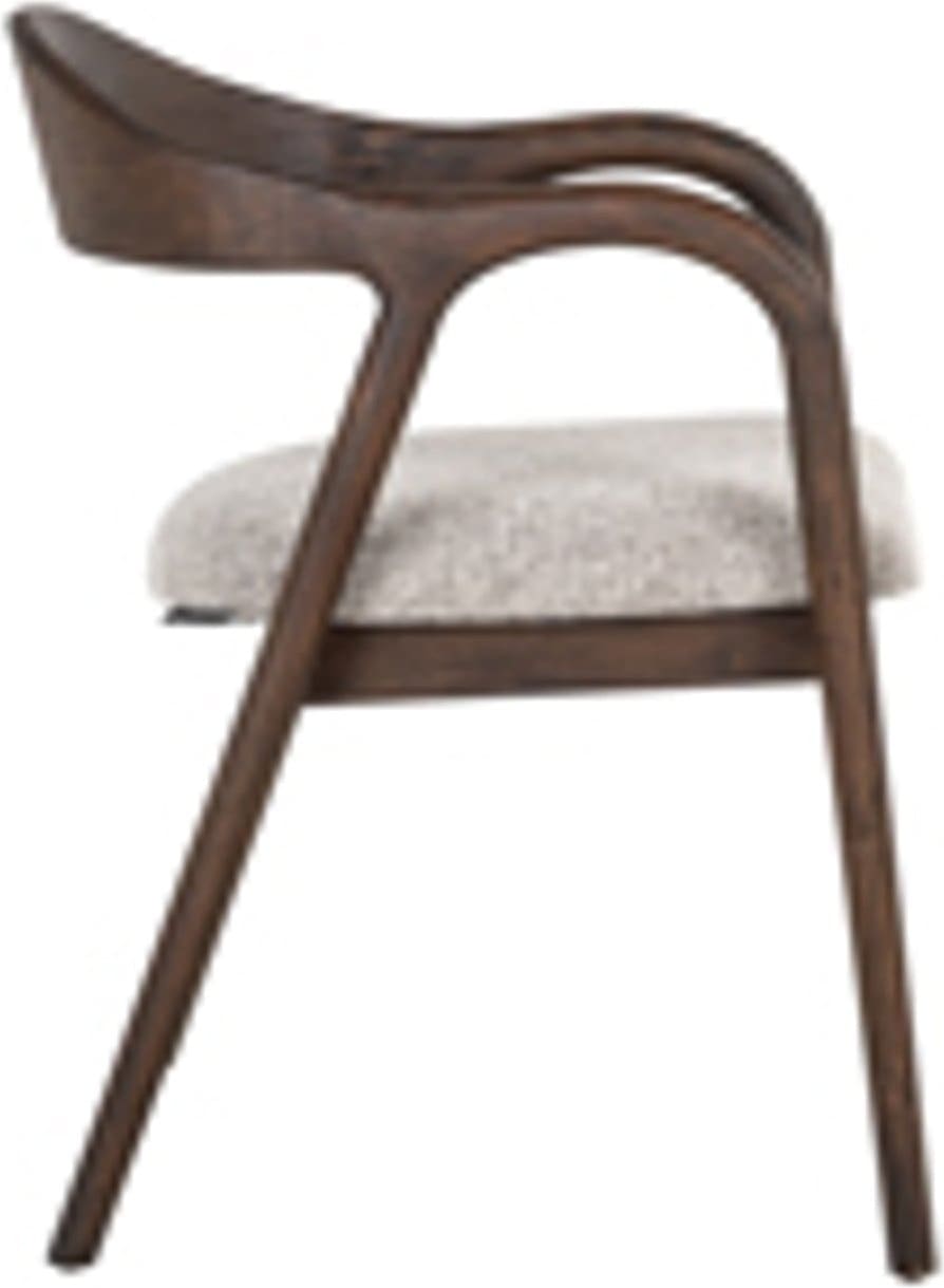 Richmond Interiors Eetkamerstoel Mihara mocca fancy fire retardant Eetkamerstoel