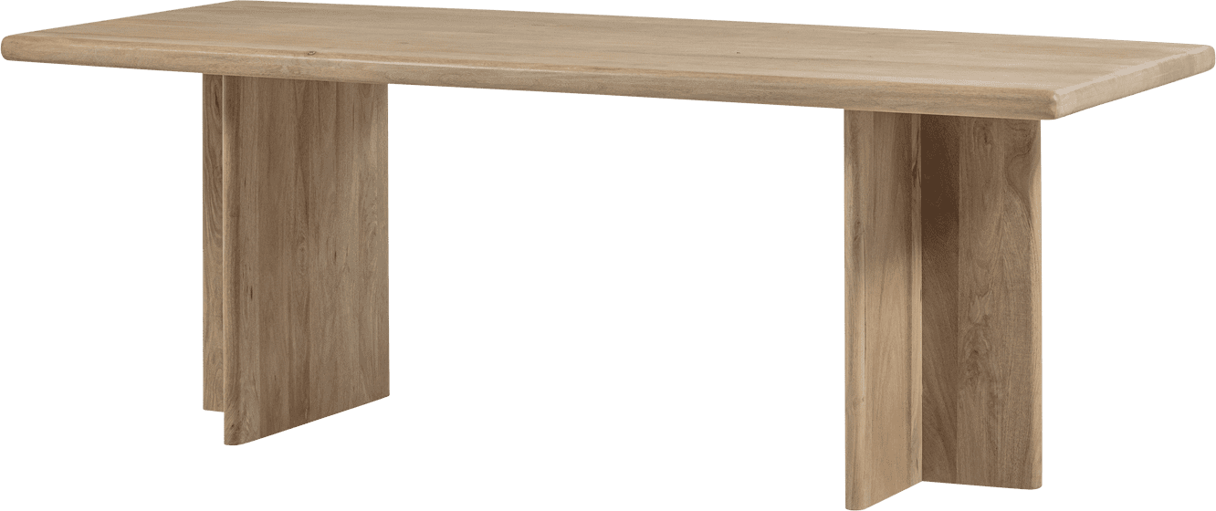 WOOOD Ato eettafel 180x90cm mangohout naturel Naturel