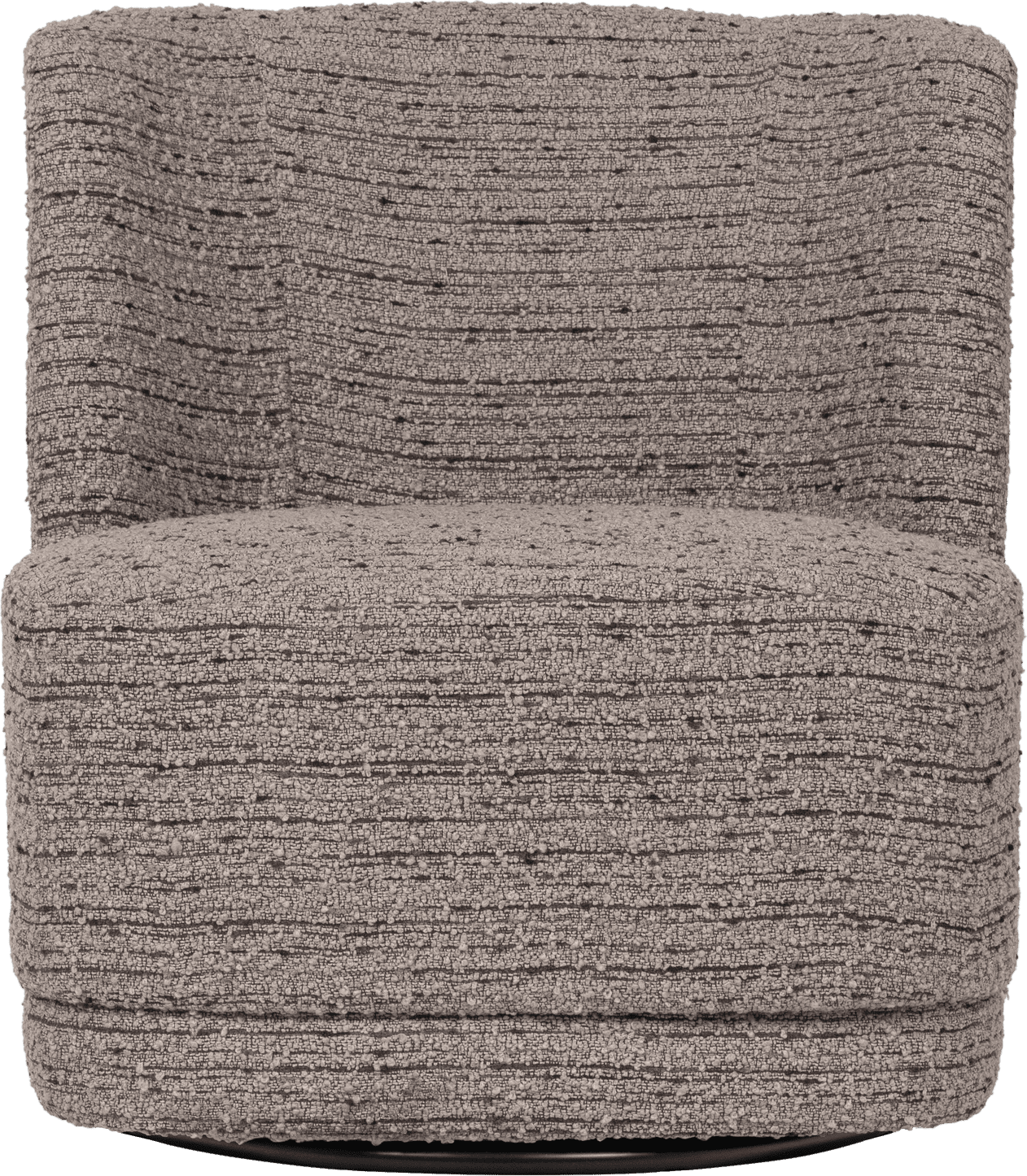 WOOOD Atty draaifauteuil grove melange beige Beige Draaifauteuil