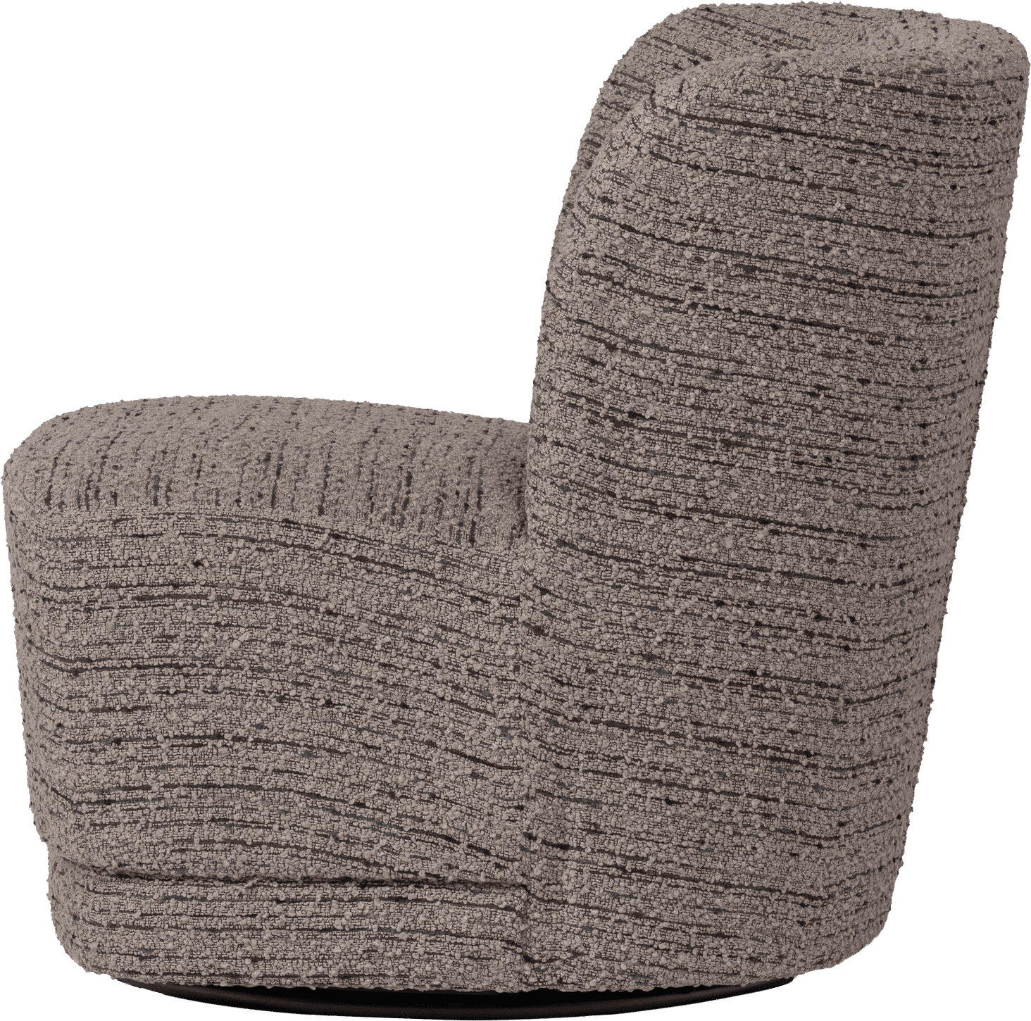 WOOOD Atty draaifauteuil grove melange beige Beige Draaifauteuil