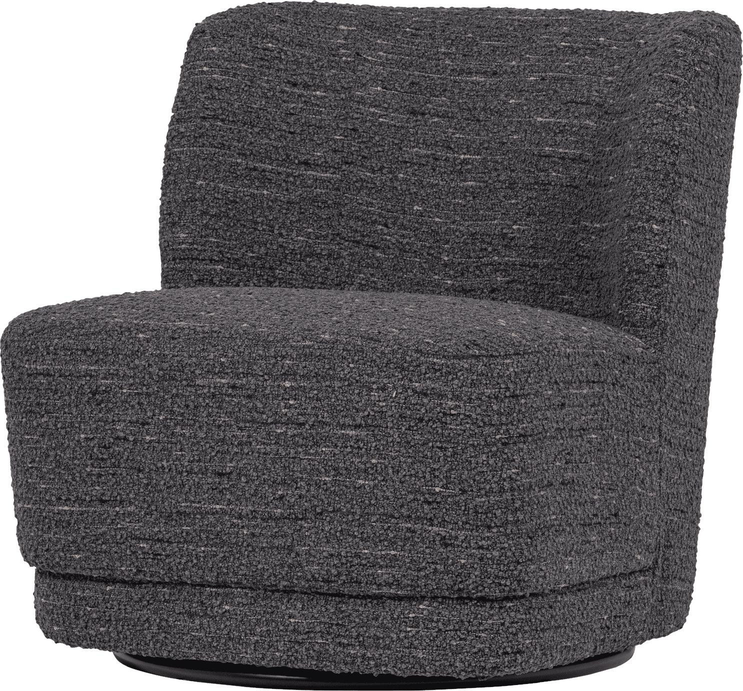 WOOOD Atty draaifauteuil grove melange grijs Grijs melange Draaifauteuil