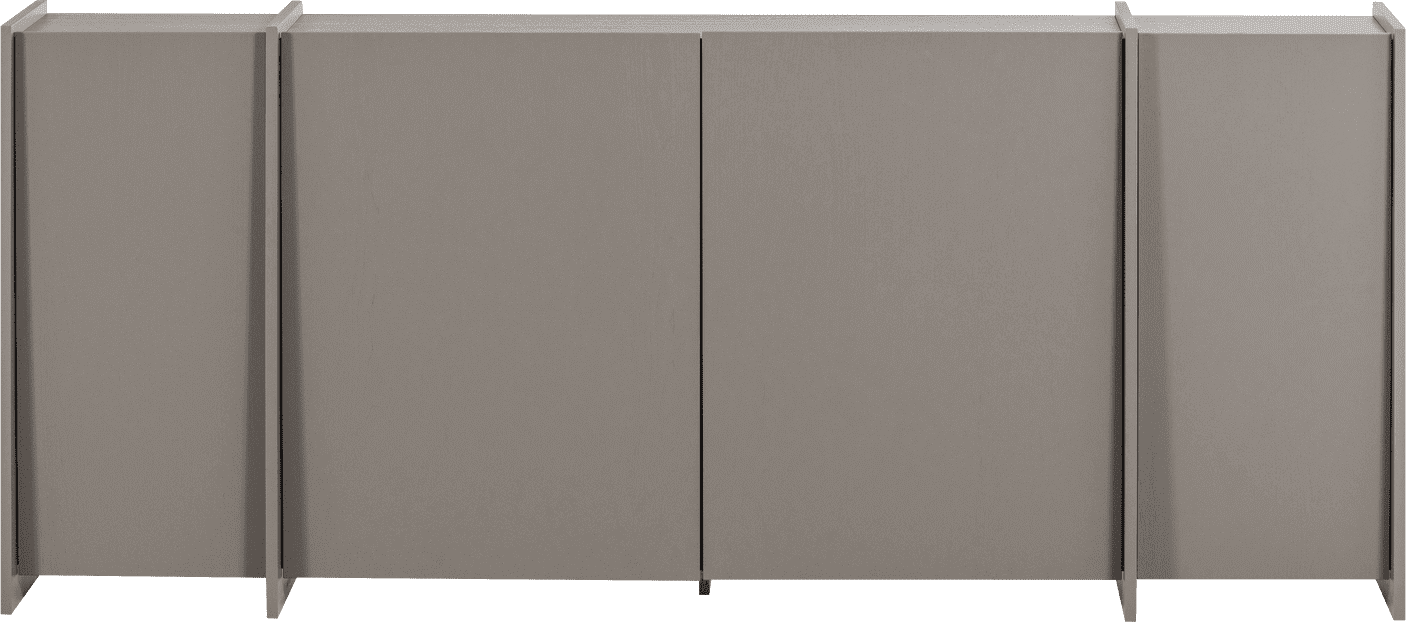 WOOOD Brock dressoir 200cm essen fineer warmgrijs Warmgrijs Dressoir|Kast