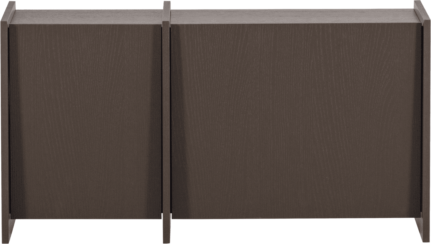 WOOOD Brock tv meubel 102cm essen fineer middenbruin Middenbruin Tv-meubel|Tv-dressoir