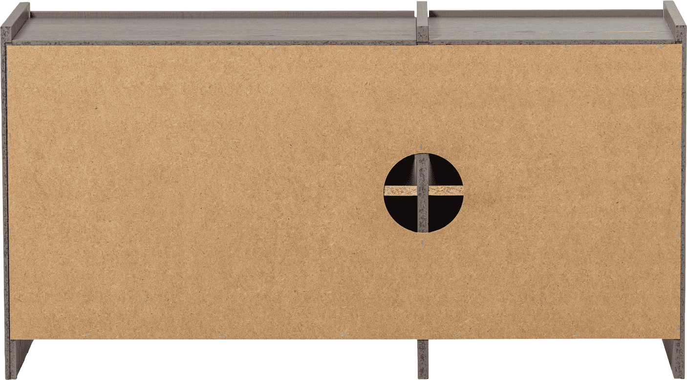 WOOOD Brock tv meubel 102cm essen fineer warmgrijs Warmgrijs Tv-meubel|Tv-dressoir