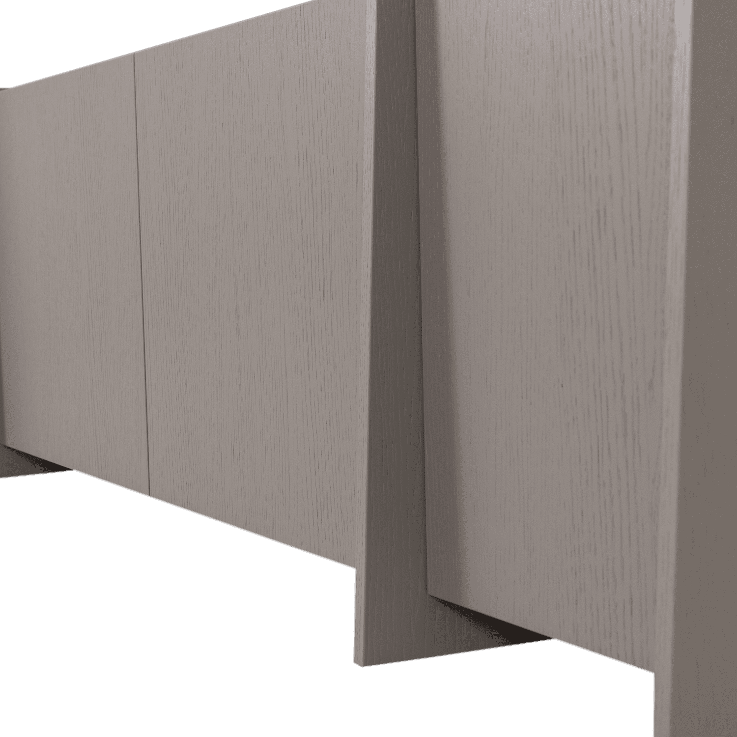 WOOOD Brock tv meubel 200cm essen fineer warmgrijs Warmgrijs Tv-meubel|Tv-dressoir