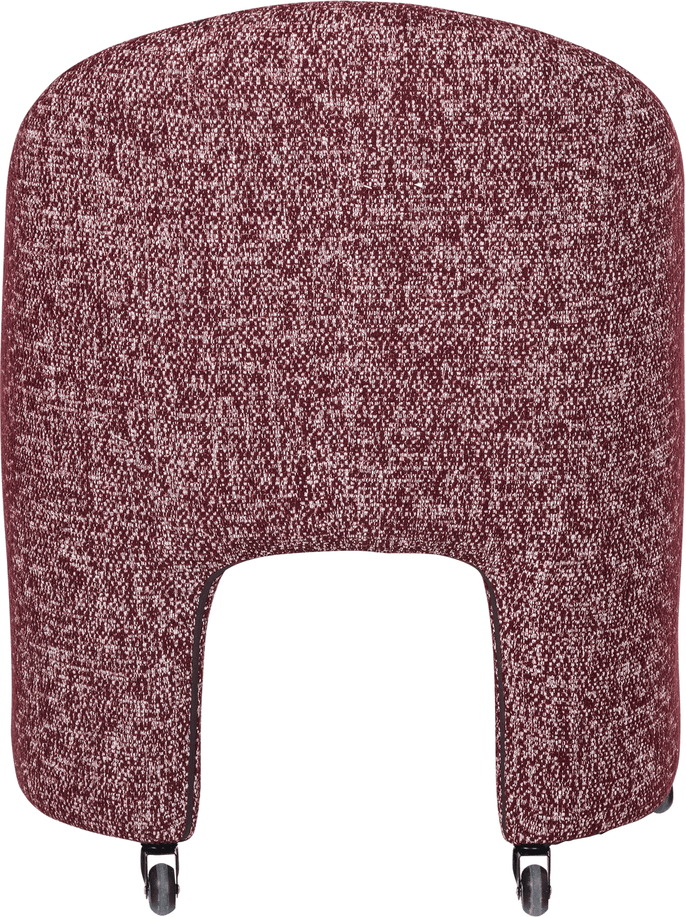 WOOOD Cordo eetkamerstoel met wielen melange bordeauxrood Bordeaux Eetkamerstoel
