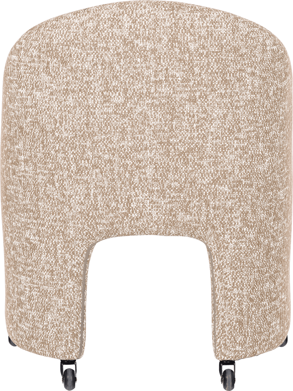 WOOOD Cordo eetkamerstoel met wielen melange naturel Naturel melange Eetkamerstoel