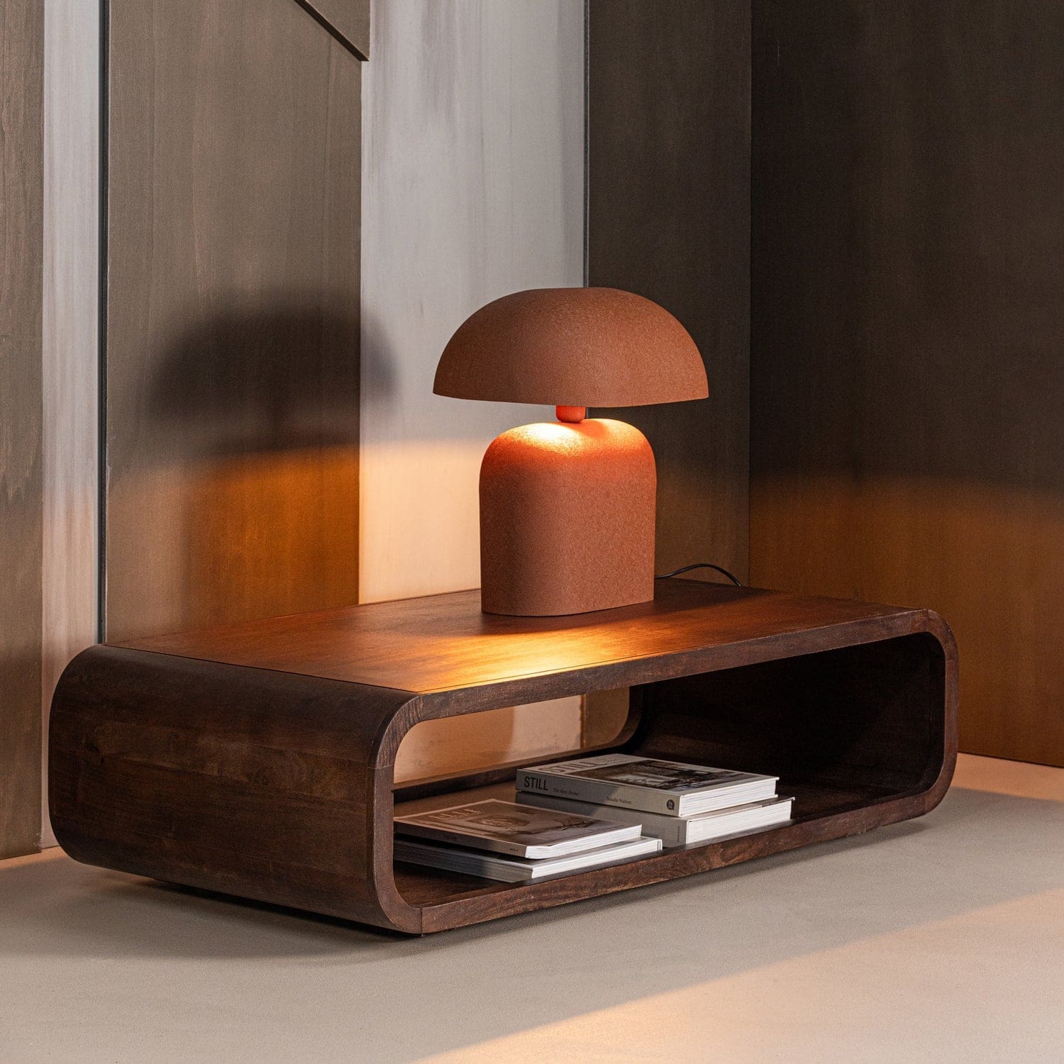 WOOOD Kinu salontafel mangohout donkerbruin Donkerbruin Salontafel