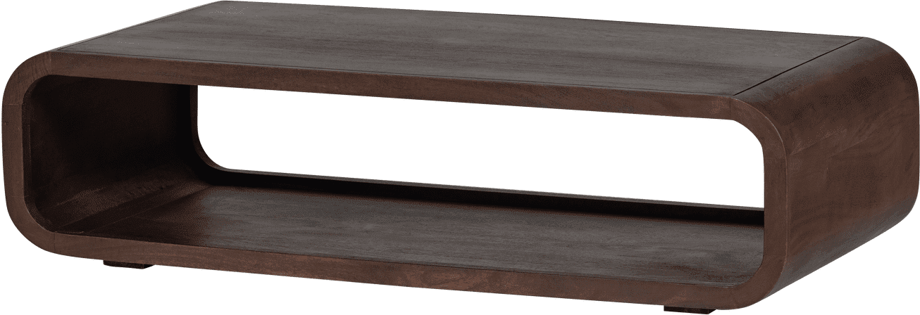 WOOOD Kinu salontafel mangohout donkerbruin Donkerbruin Salontafel