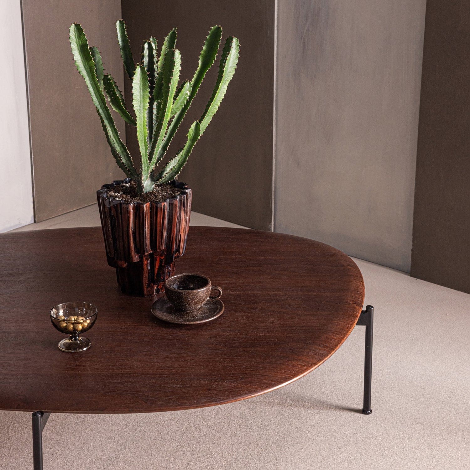WOOOD Kota salontafel 26x121x79cm mdf/fineer bruin Bruin Salontafel