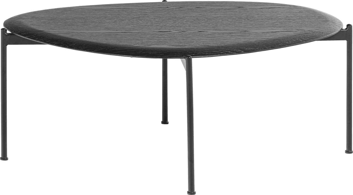 WOOOD Kota salontafel 36x92x68cm mdf/fineer zwart Zwart Salontafel