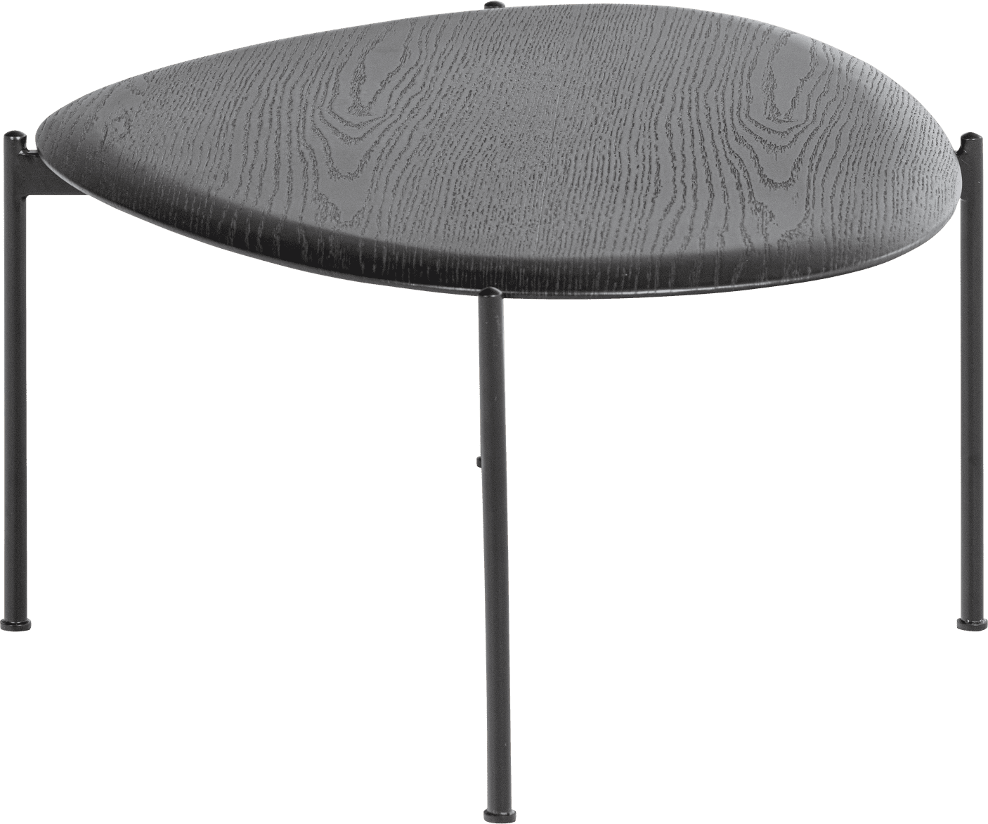 WOOOD Kota salontafel 36x92x68cm mdf/fineer zwart Zwart Salontafel