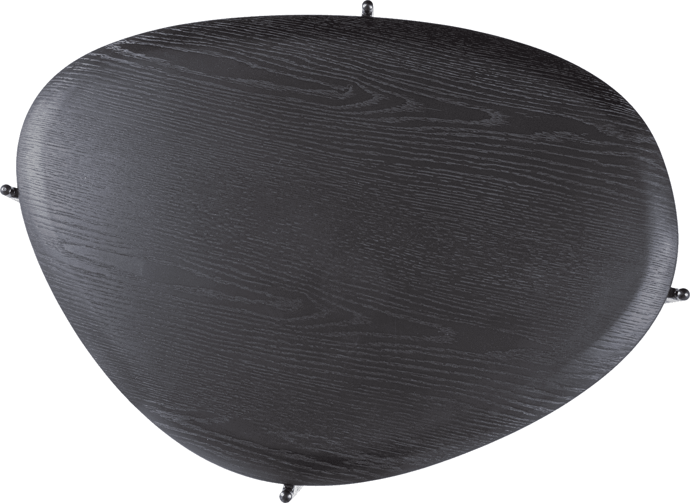 WOOOD Kota salontafel 36x92x68cm mdf/fineer zwart Zwart Salontafel