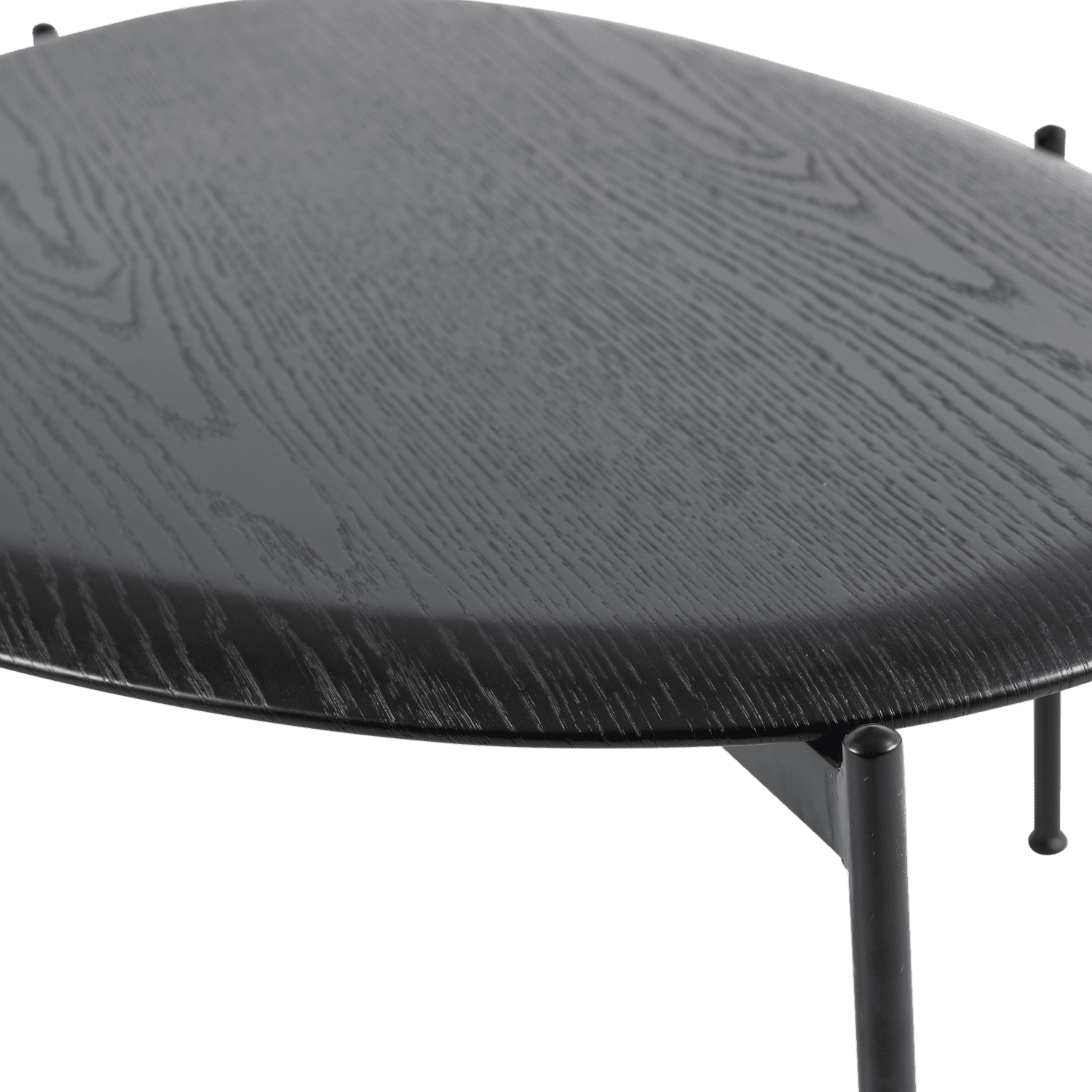 WOOOD Kota salontafel 36x92x68cm mdf/fineer zwart Zwart Salontafel