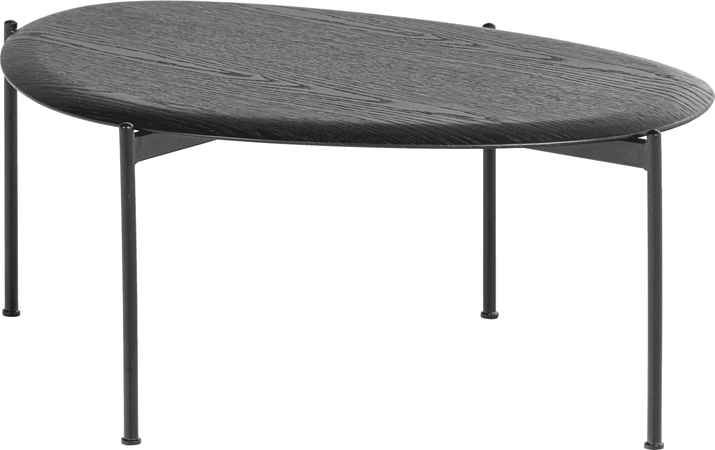 WOOOD Kota salontafel 36x92x68cm mdf/fineer zwart Zwart Salontafel