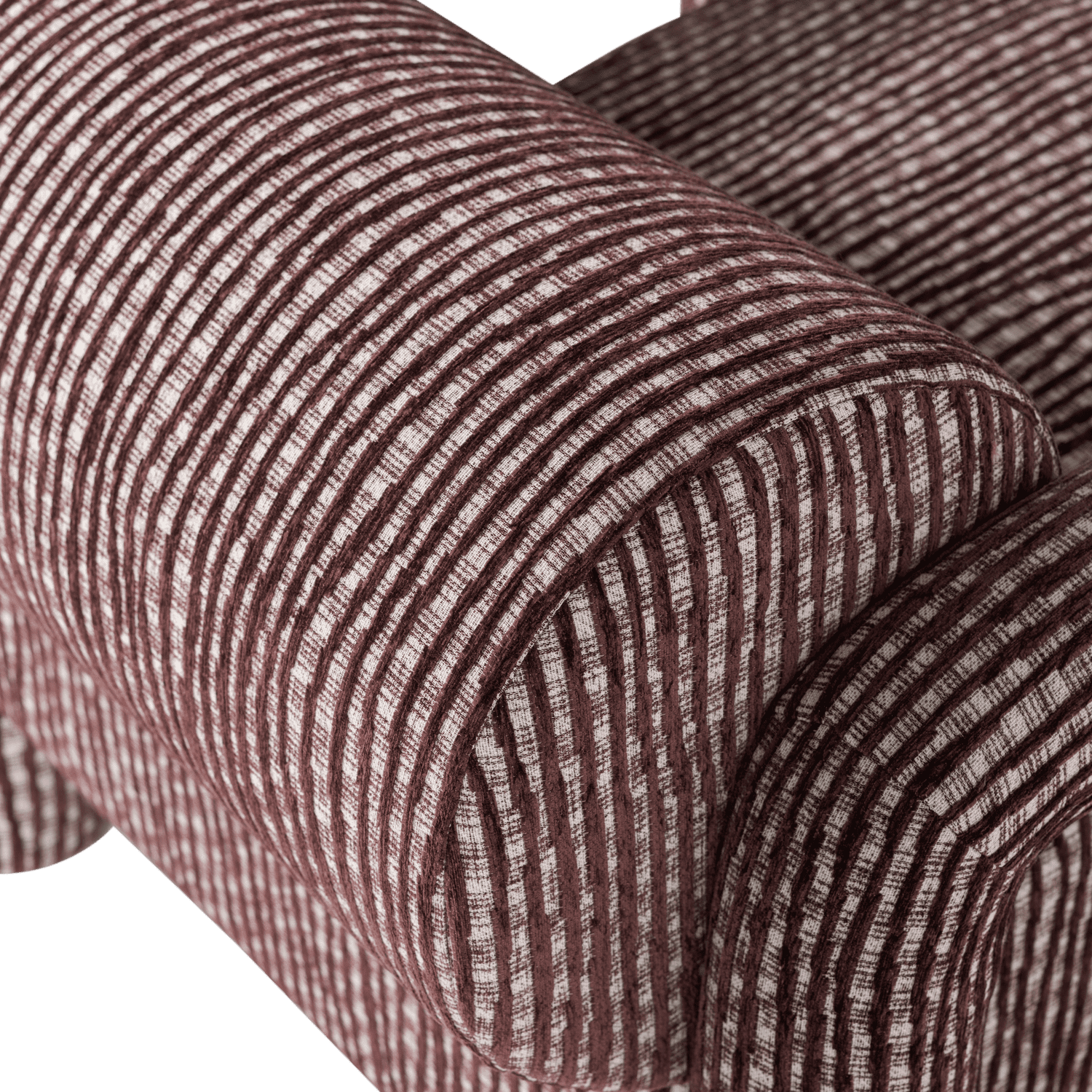 WOOOD Lenny fauteuil met dessin bordeauxrood Bordeaux Fauteuil
