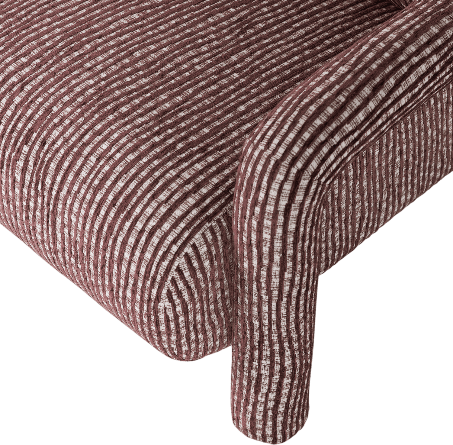 WOOOD Lenny fauteuil met dessin bordeauxrood Bordeaux Fauteuil