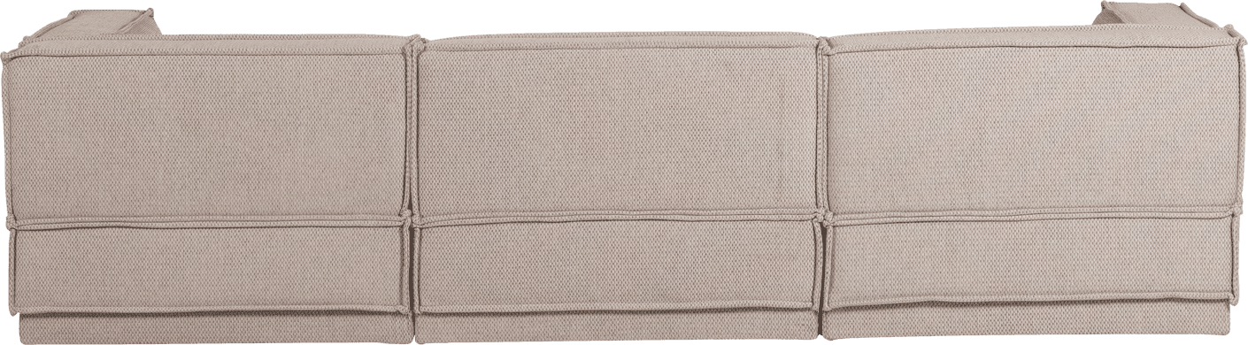WOOOD Manu chaise longue links grove chenille naturel Naturel Modulaire banken