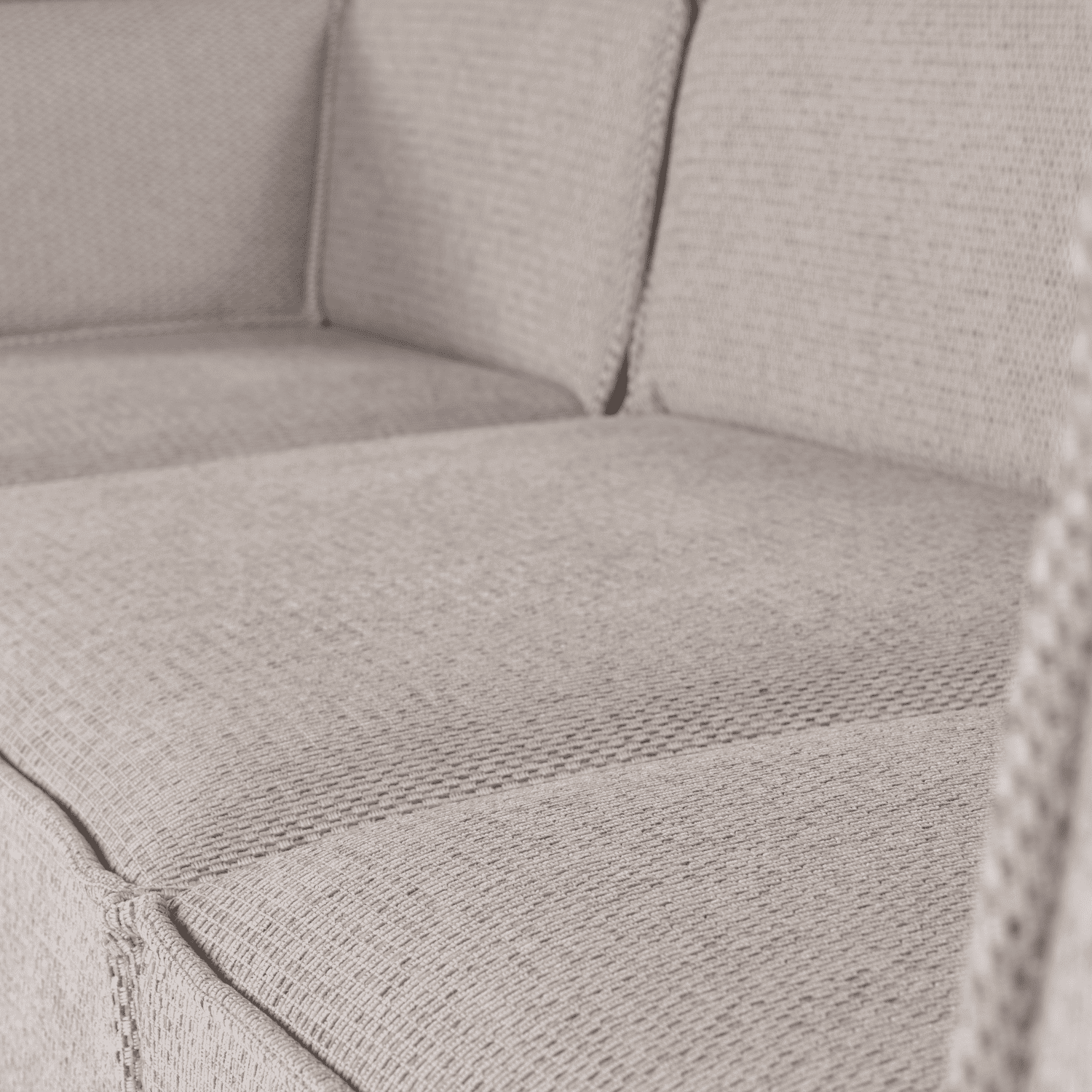 WOOOD Manu chaise longue links grove chenille naturel Naturel Modulaire banken