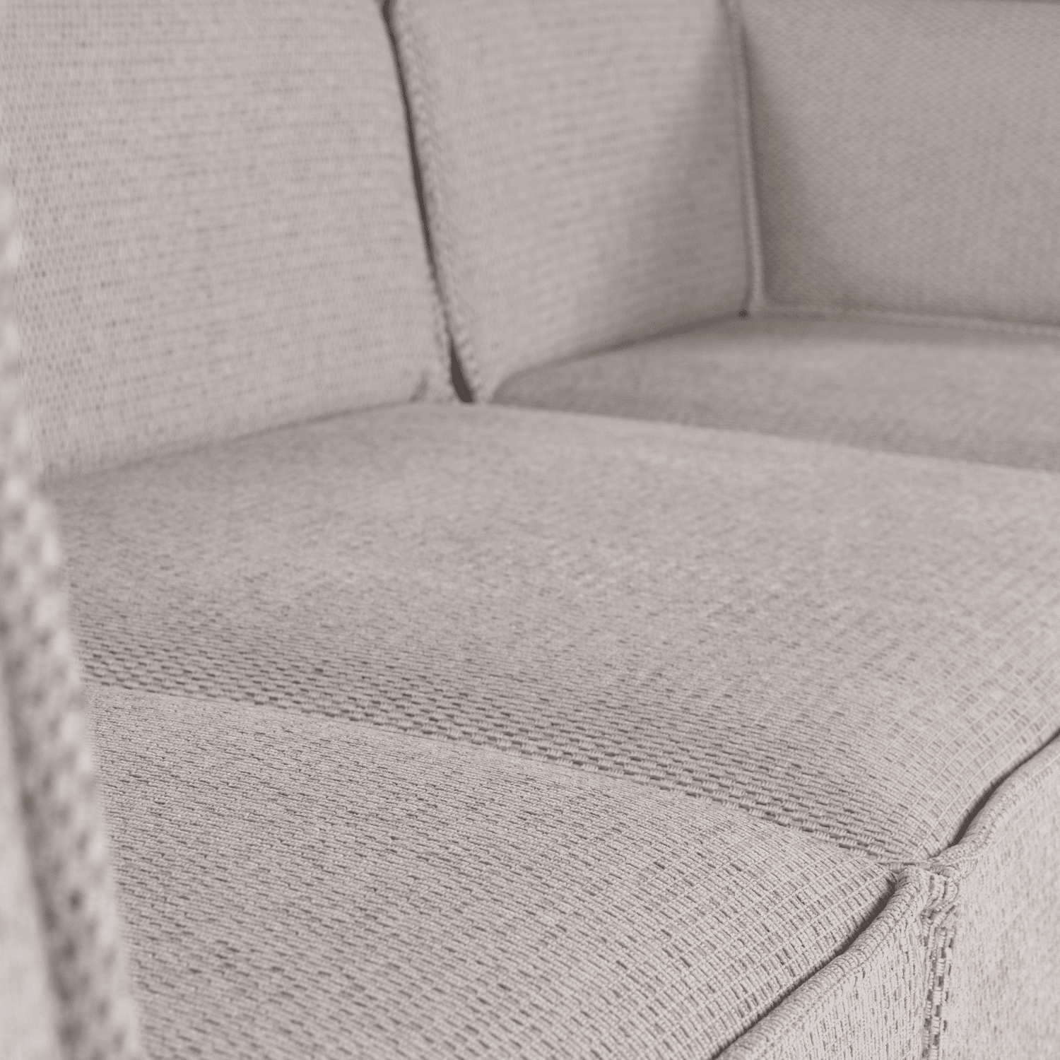WOOOD Manu chaise longue rechts grove chenille naturel Naturel Modulaire banken