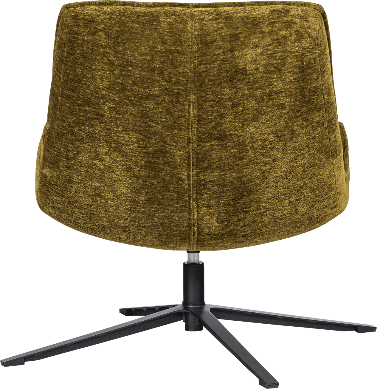WOOOD Maudi draaifauteuil chenille structuur groen Groen Draaifauteuil