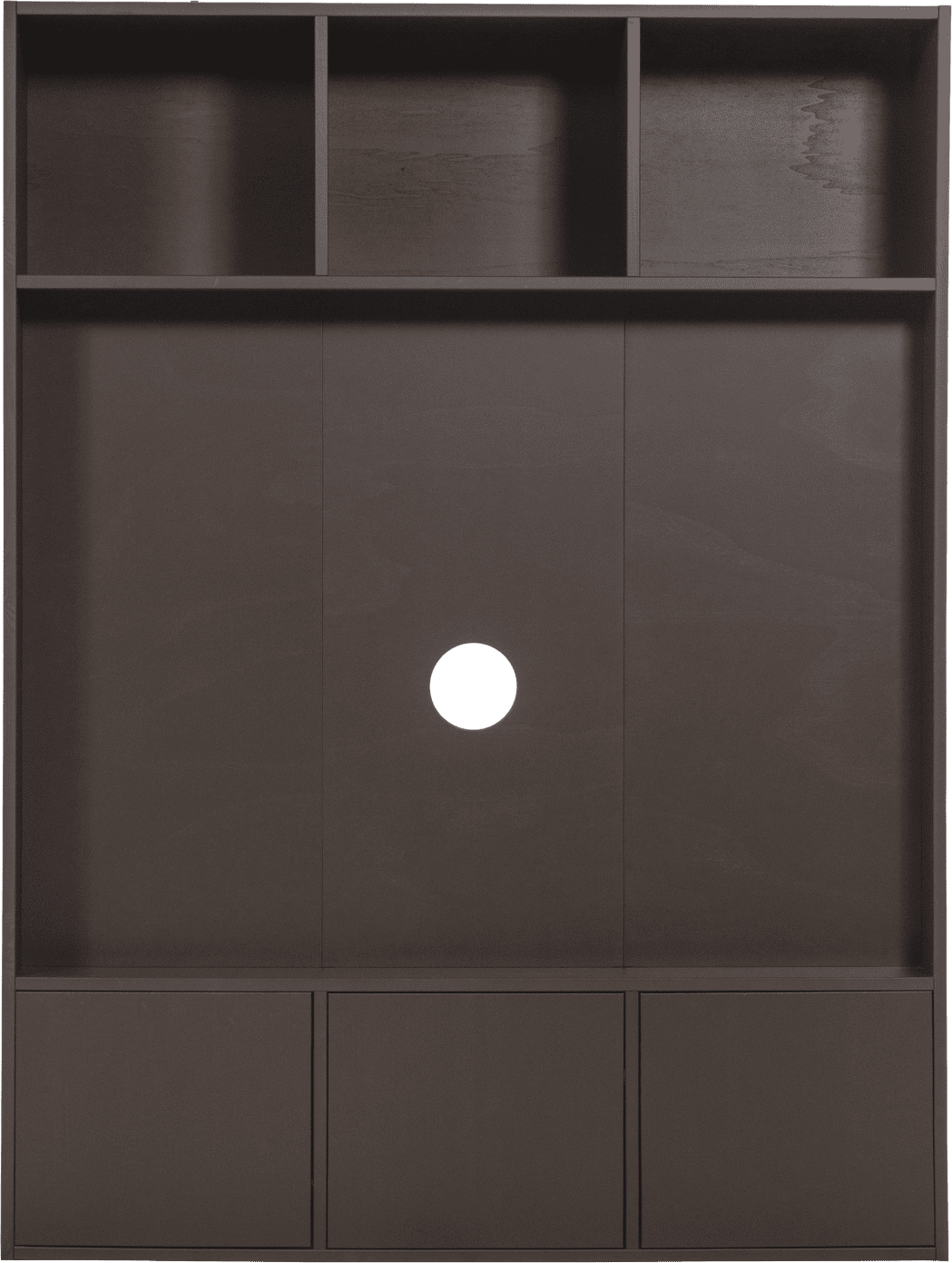 WOOOD Meggy tv opbergkast 160cm grenen middenbruin Middenbruin Tv-meubel|Tv-dressoir