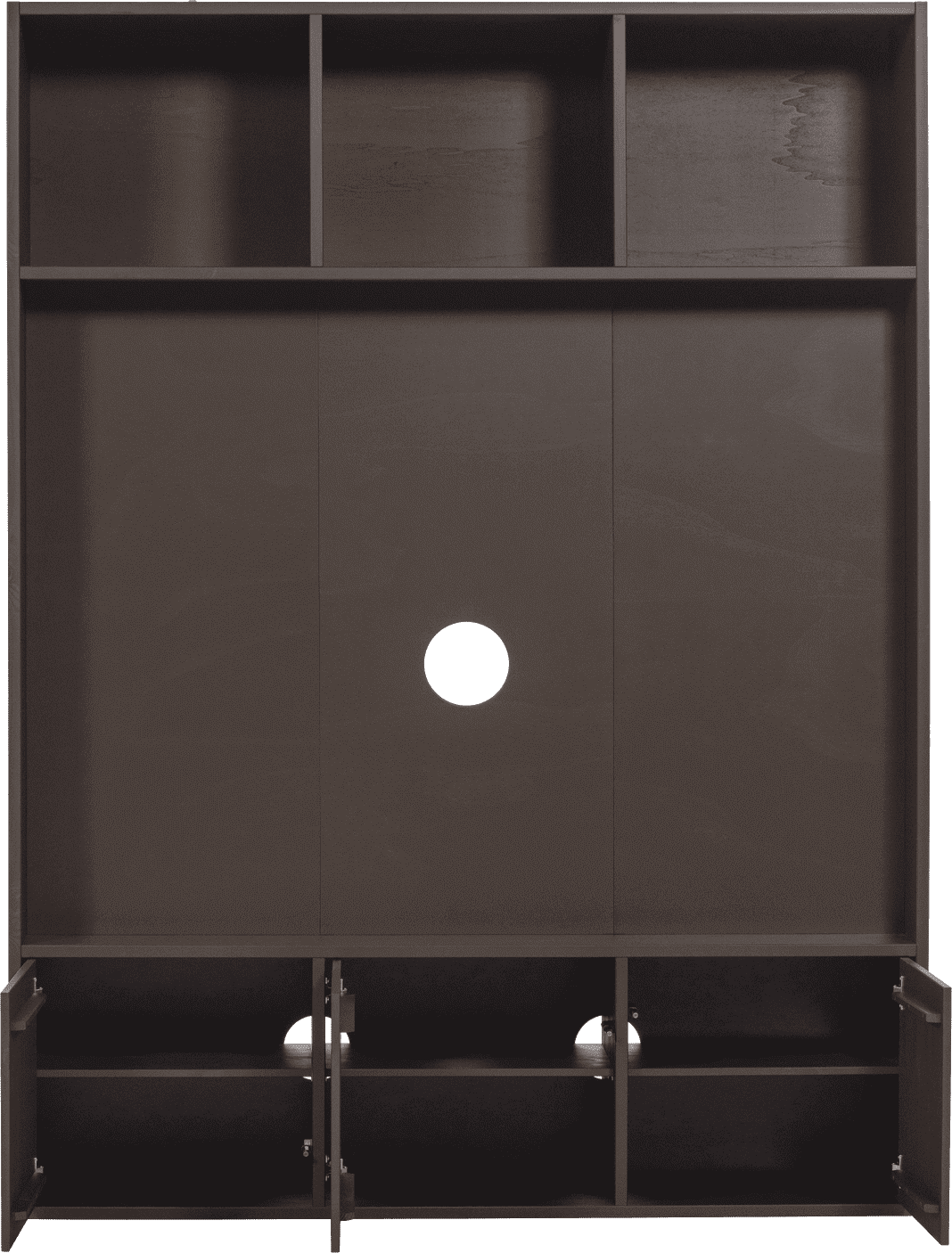 WOOOD Meggy tv opbergkast 160cm grenen middenbruin Middenbruin Tv-meubel|Tv-dressoir