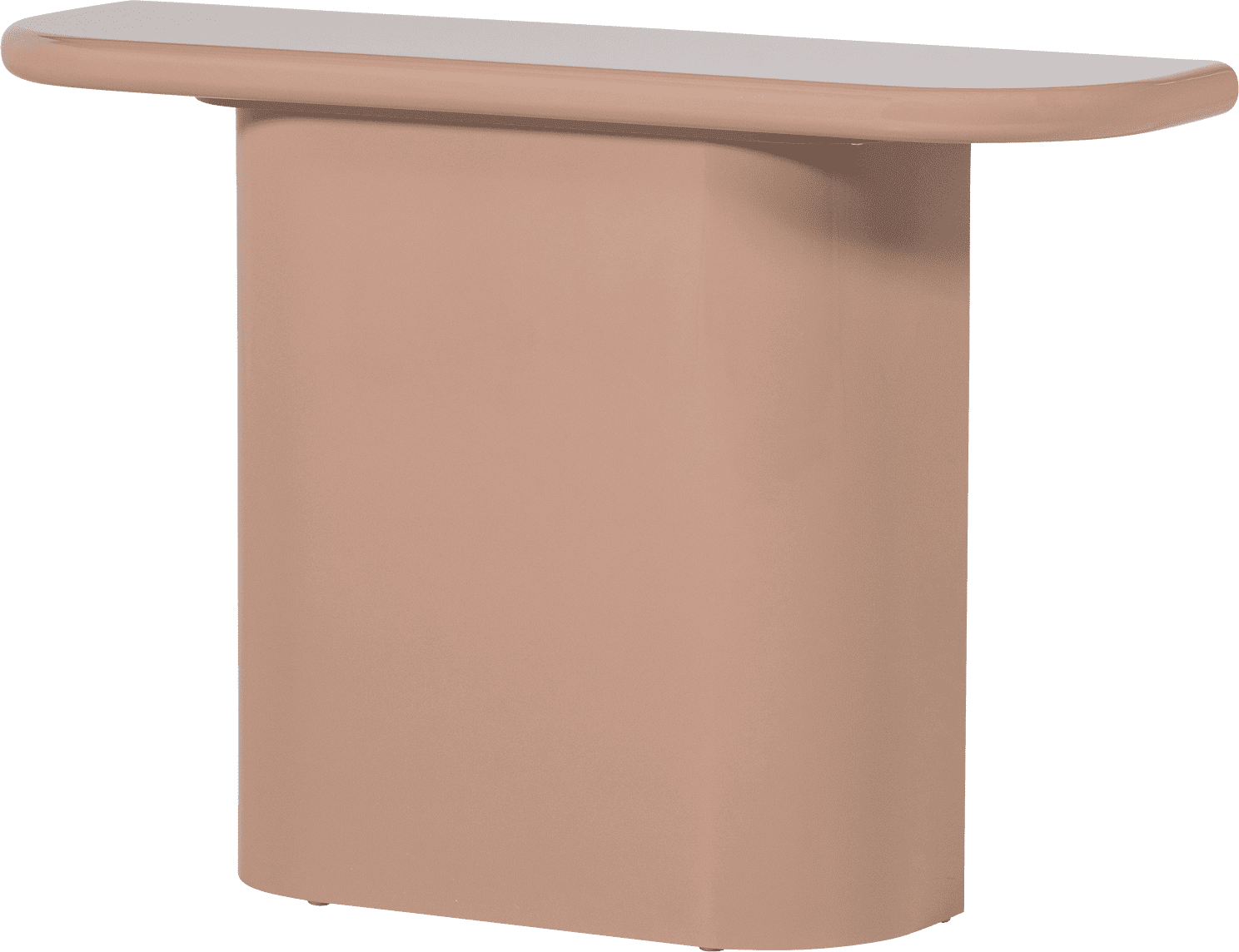 WOOOD Nocta sidetable hout hoogglans lichtroze Lichtroze Wandtafel