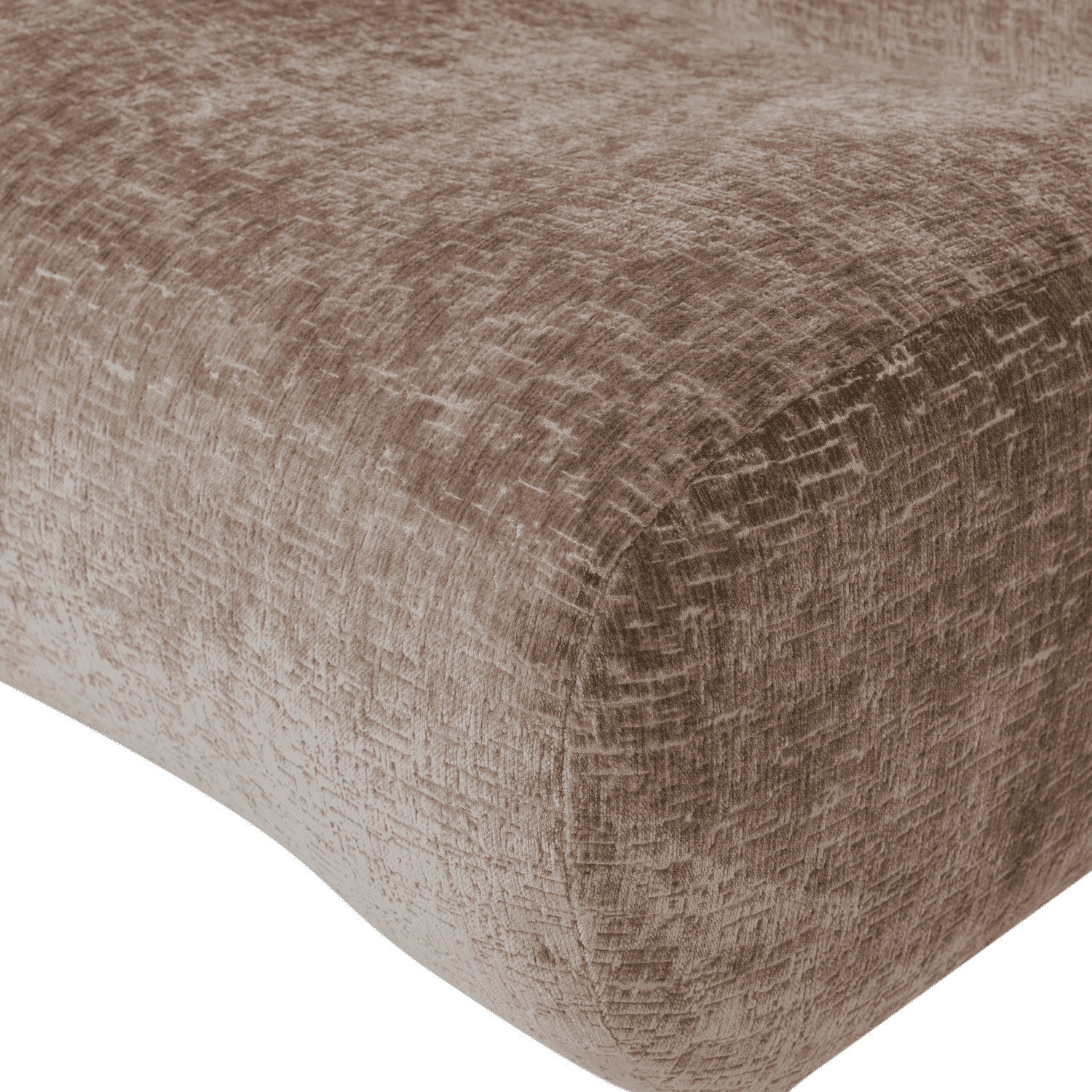 WOOOD Nomu fauteuil craquele velvet lichtbruin Lichtbruin Fauteuil