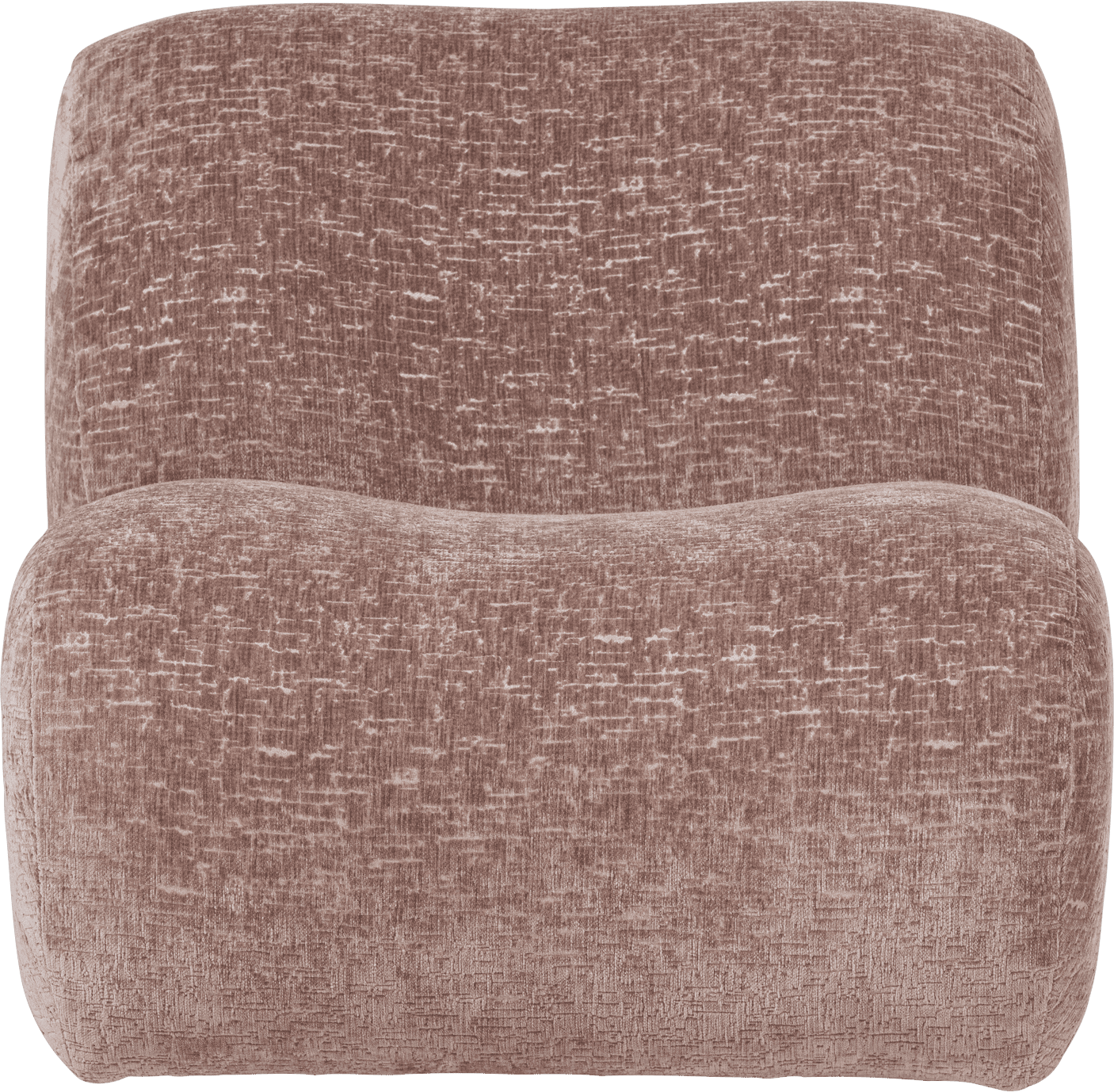 WOOOD Nomu fauteuil craquele velvet lichtroze Lichtroze Fauteuil