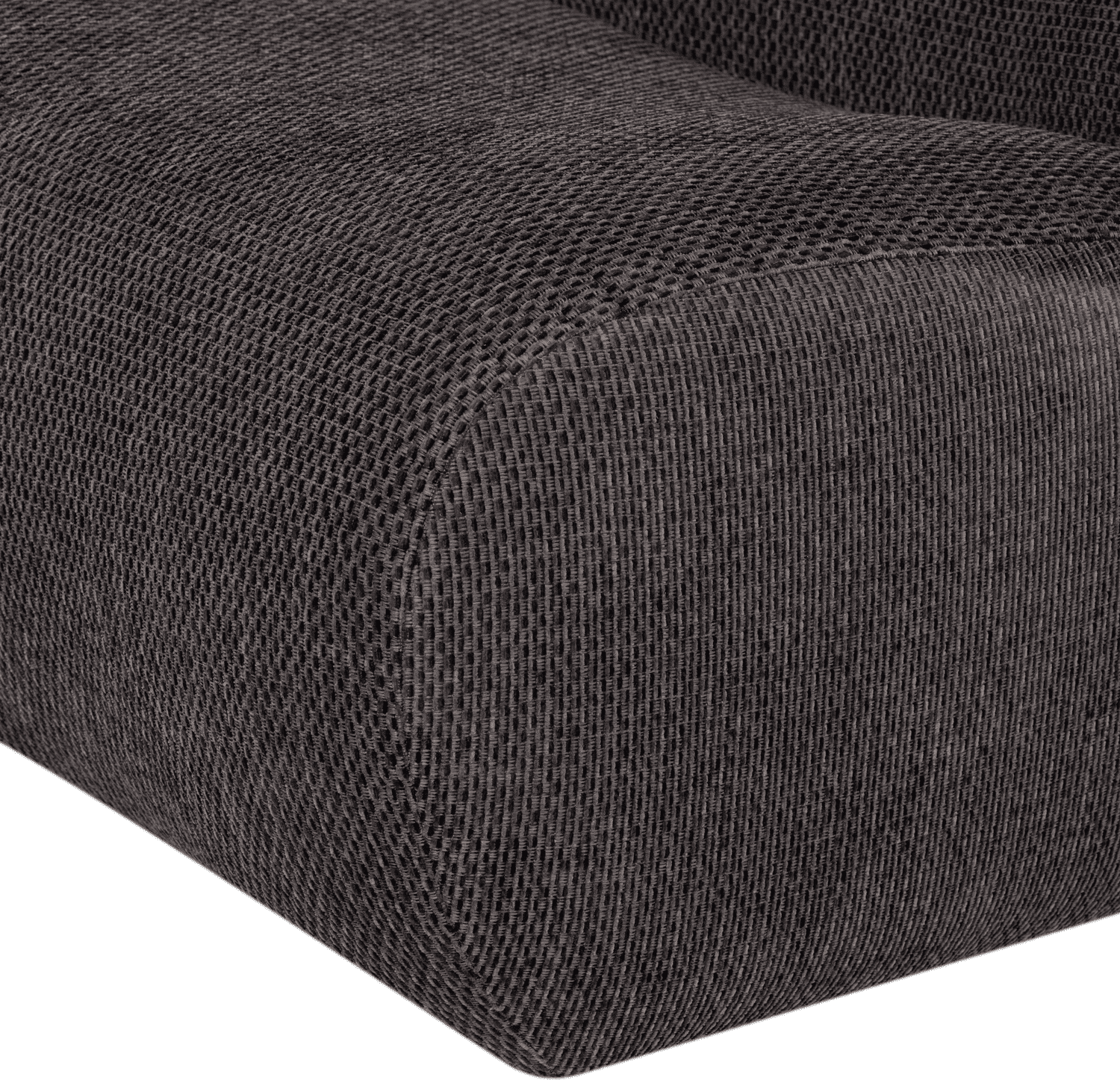 WOOOD Nomu fauteuil grove chenille antraciet Antraciet Fauteuil
