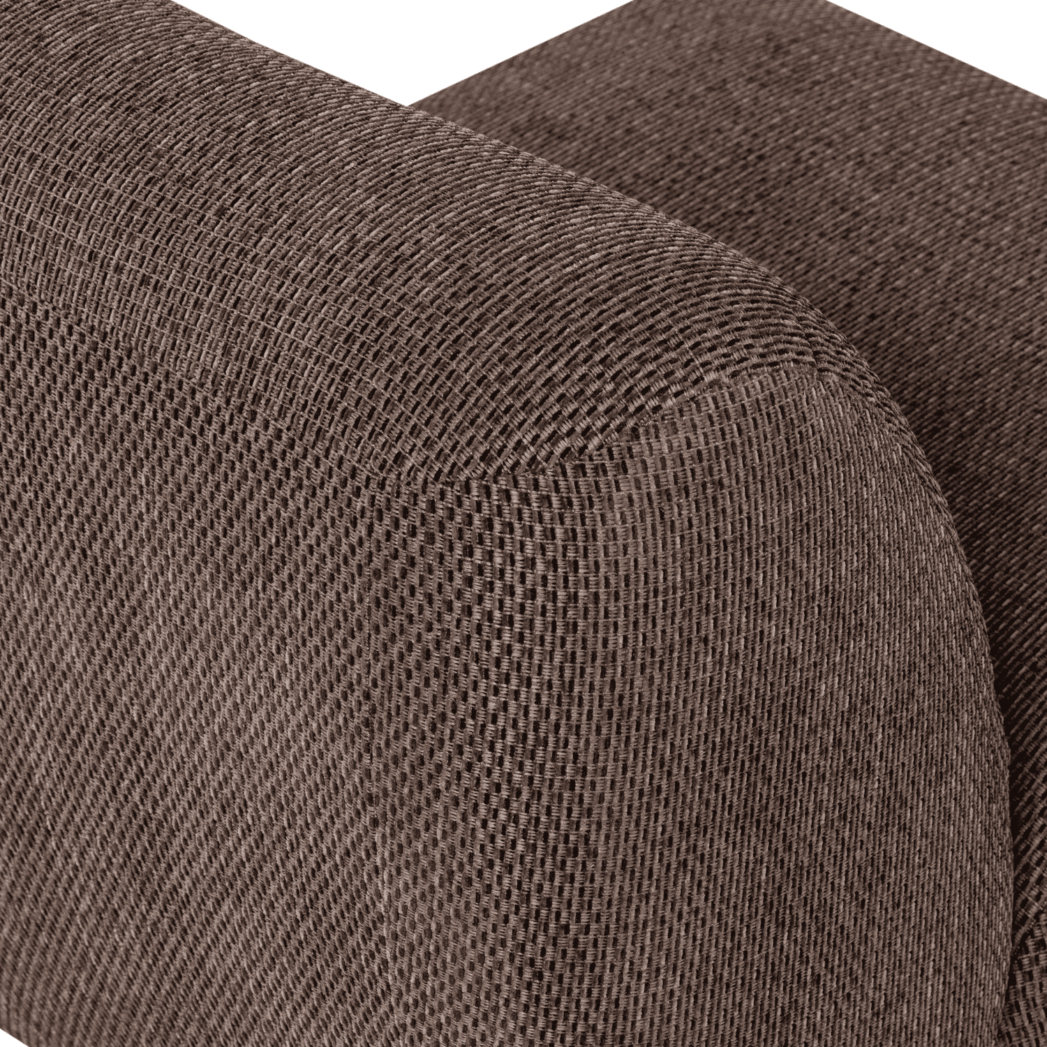 WOOOD Nomu fauteuil grove chenille bruin Bruin Fauteuil