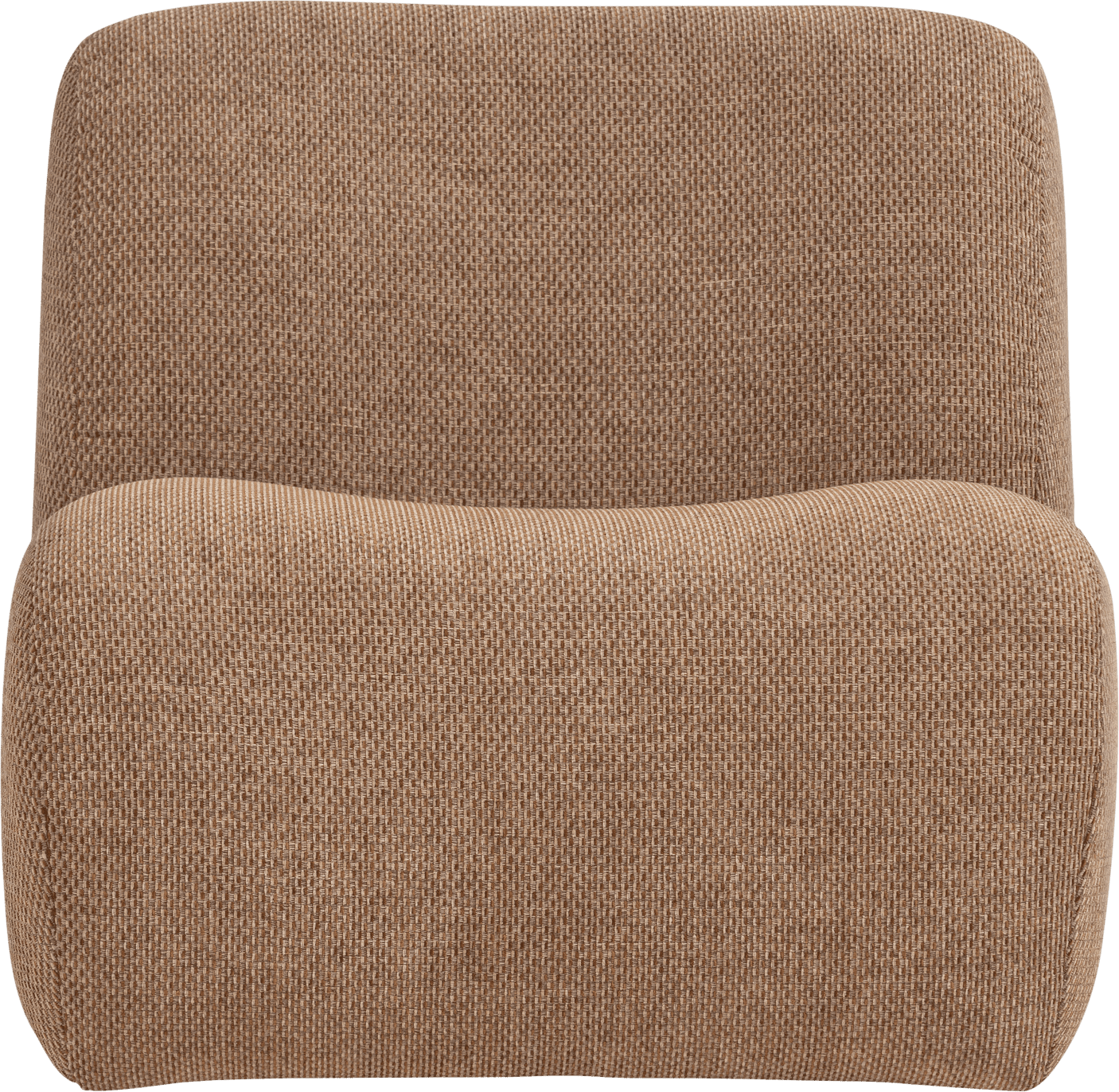 WOOOD Nomu fauteuil grove chenille lichtbruin Lichtbruin Fauteuil