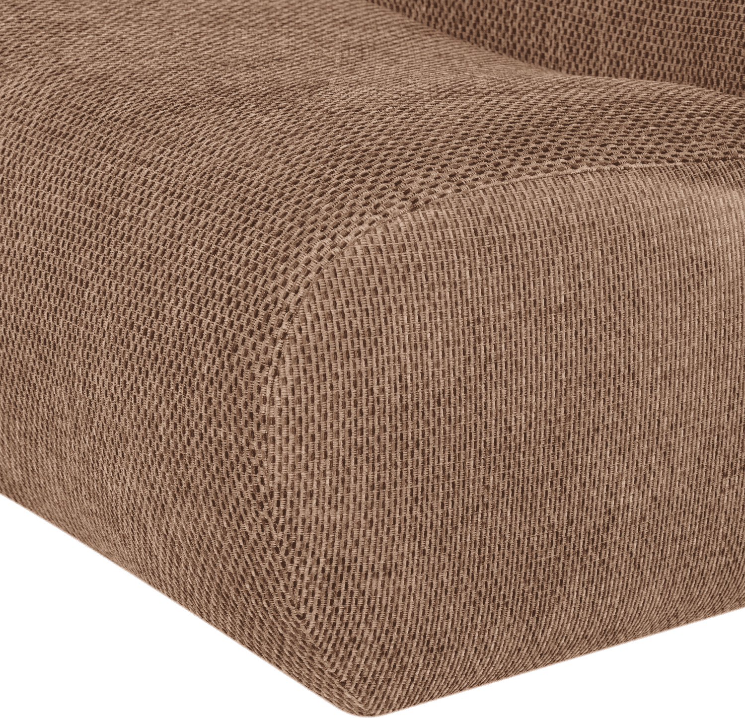 WOOOD Nomu fauteuil grove chenille lichtbruin Lichtbruin Fauteuil