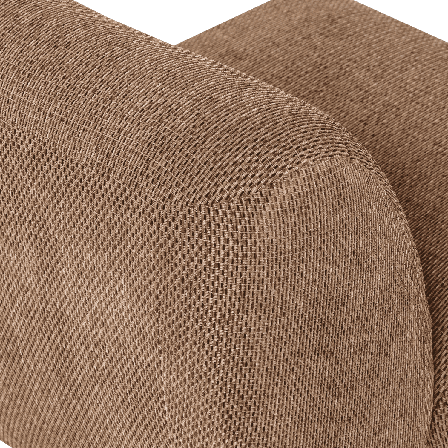 WOOOD Nomu fauteuil grove chenille lichtbruin Lichtbruin Fauteuil