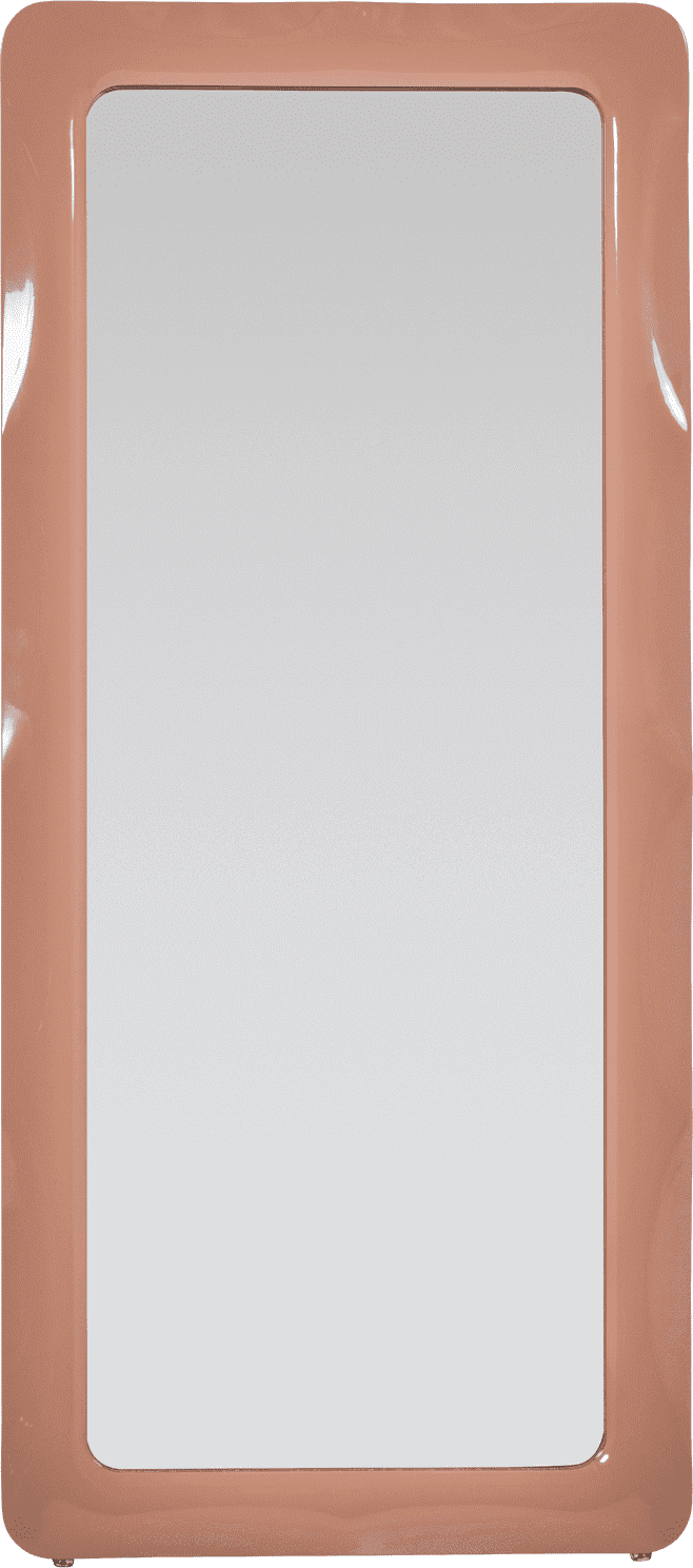 WOOOD Norea passpiegel 180x80cm hout hoogglans oudroze Oudroze Spiegel