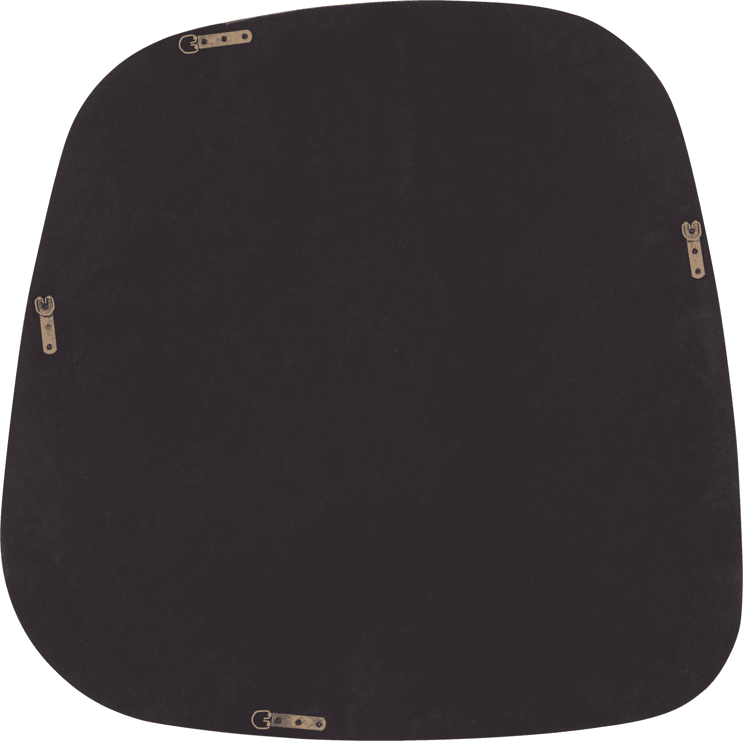 WOOOD Norea spiegel 90x90cm hout hoogglans zand Bruin|Beige Spiegel