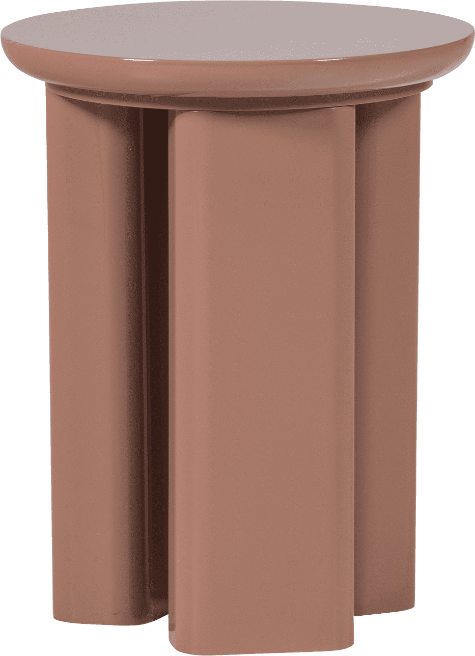 WOOOD Orivo bijzettafel hout hoogglans oudroze Oudroze Bijzettafel