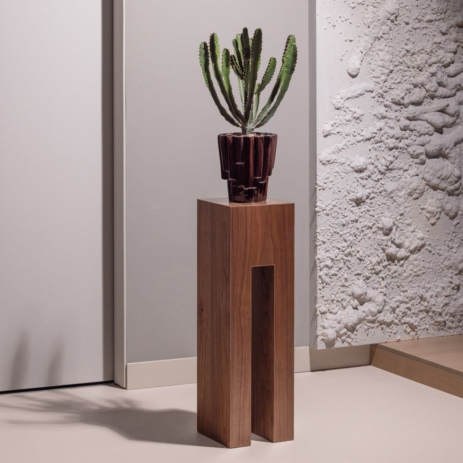 WOOOD Plantor plantenstandaard mdf bruin Bruin Woonaccessoire|Woningdecoratie
