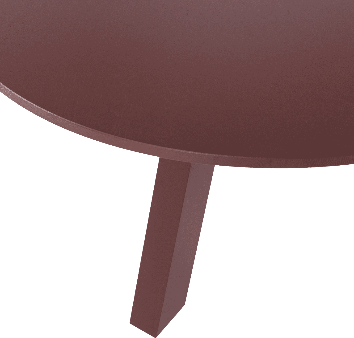 WOOOD Rhonda eettafel o129cm eiken bordeauxrood Bordeaux