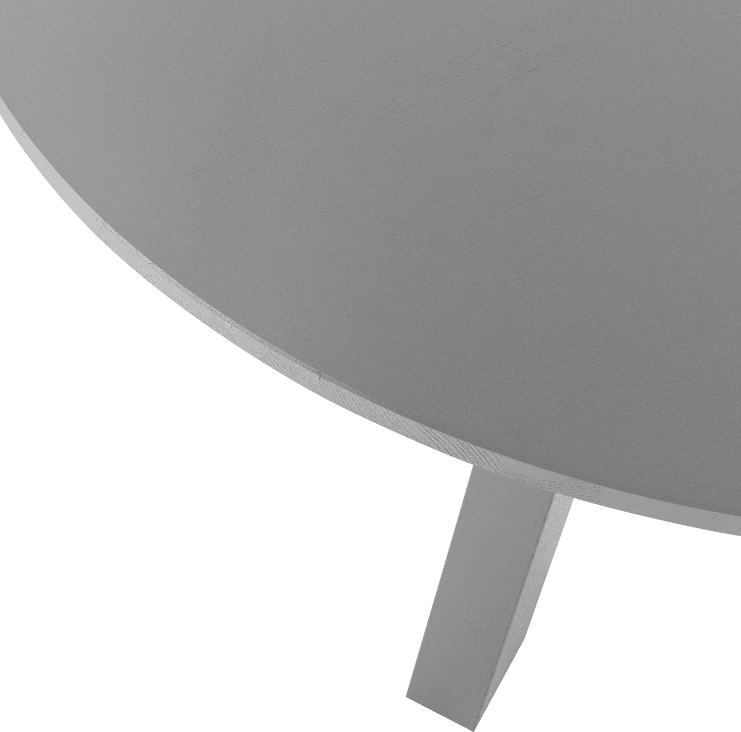 WOOOD Rhonda eettafel o129cm eiken warmgrijs Warm grijs