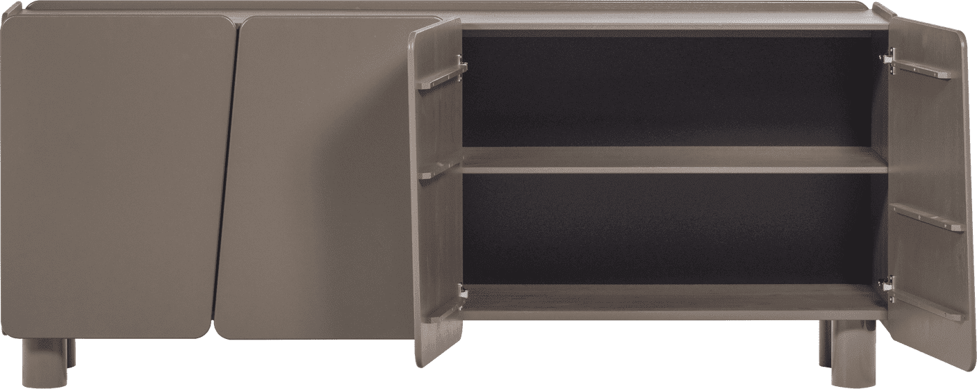 WOOOD Root dressoir 200cm grenen truffel bruin Truffel bruin Dressoir|Kast