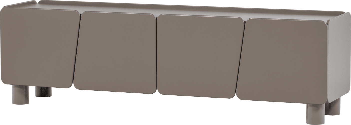 WOOOD Root tv meubel 200cm grenen truffel bruin Truffel bruin Tv-meubel|Tv-dressoir