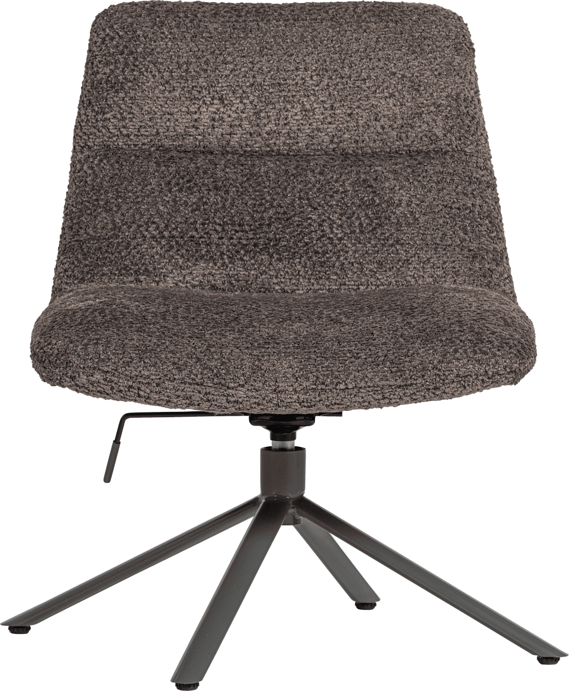 WOOOD Soren verstelbare draaifauteuil wollig bruin Bruin Draaifauteuil