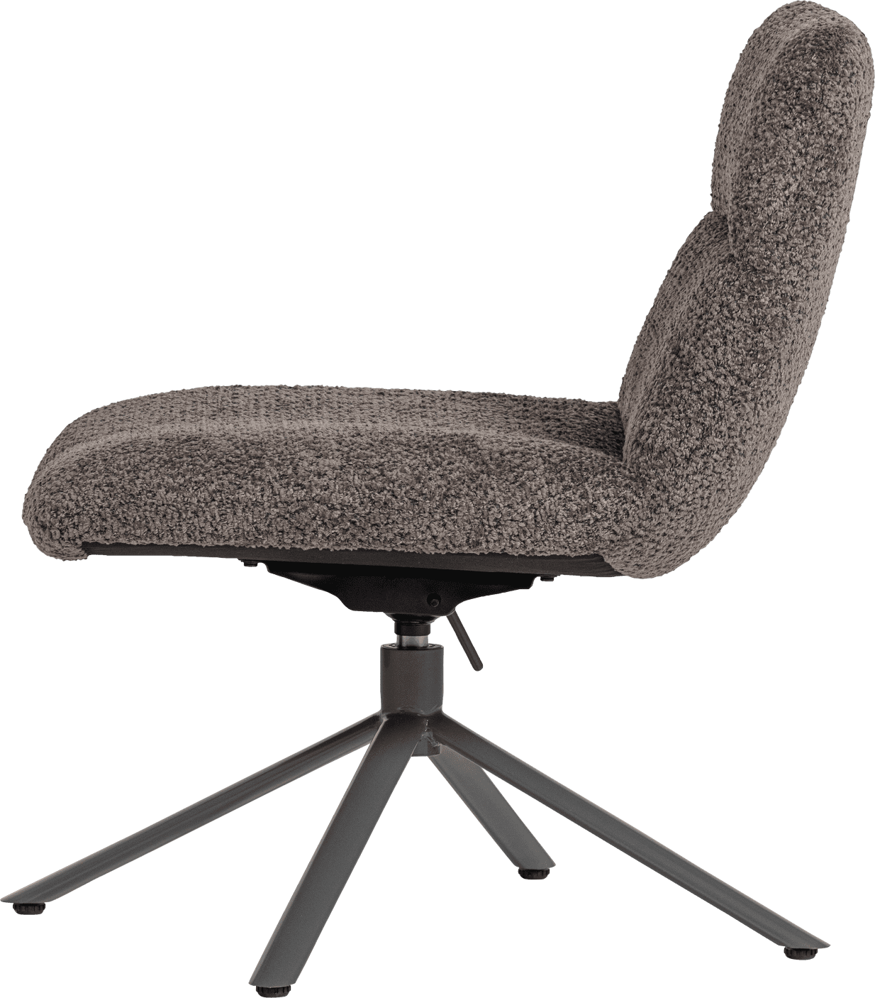 WOOOD Soren verstelbare draaifauteuil wollig bruin Bruin Draaifauteuil