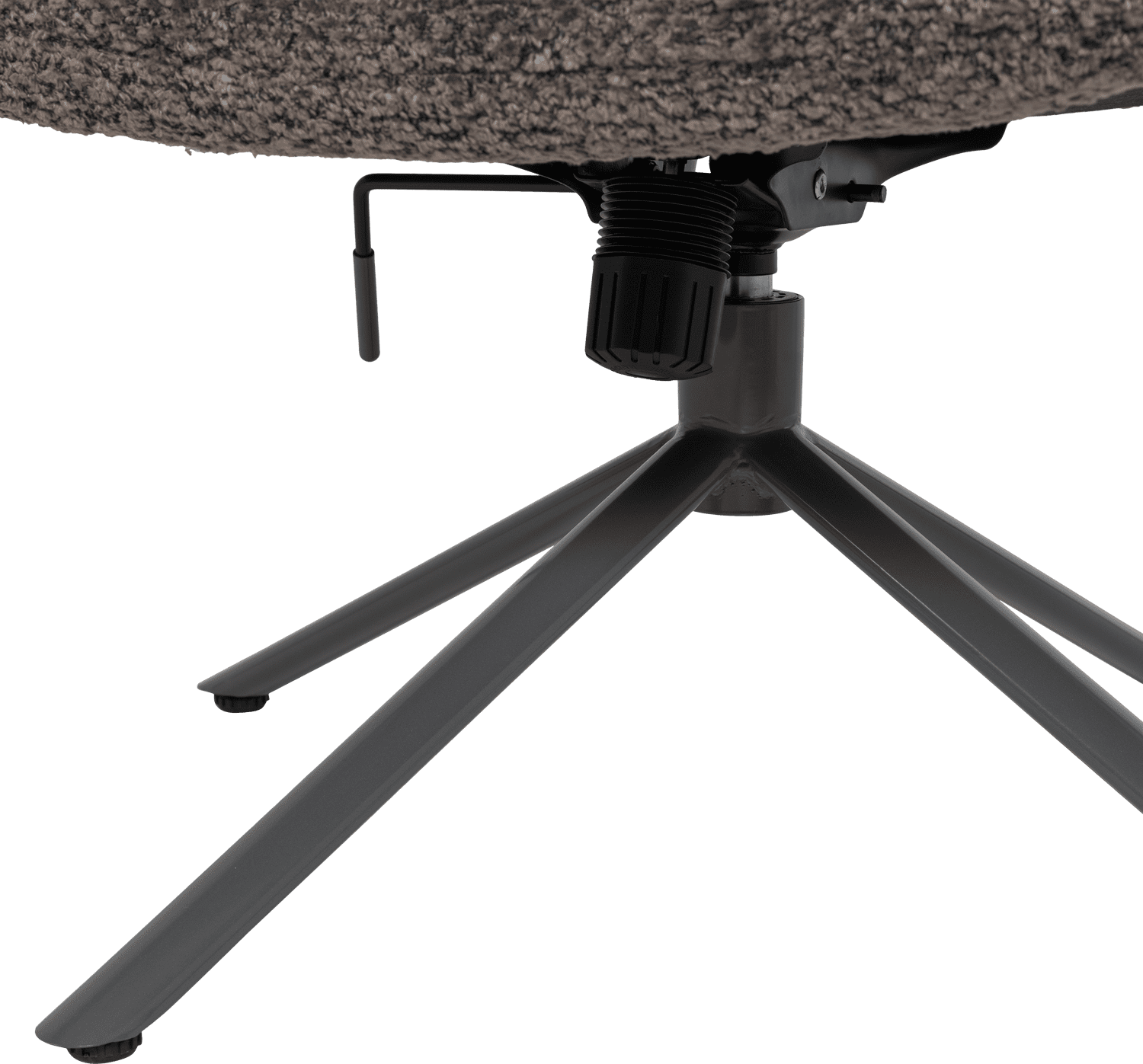 WOOOD Soren verstelbare draaifauteuil wollig bruin Bruin Draaifauteuil