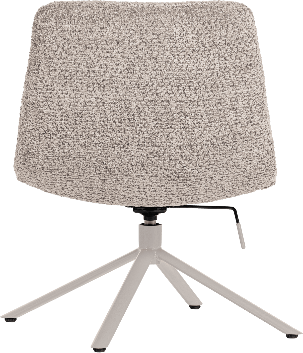 WOOOD Soren verstelbare draaifauteuil wollig grijs Grijs Draaifauteuil