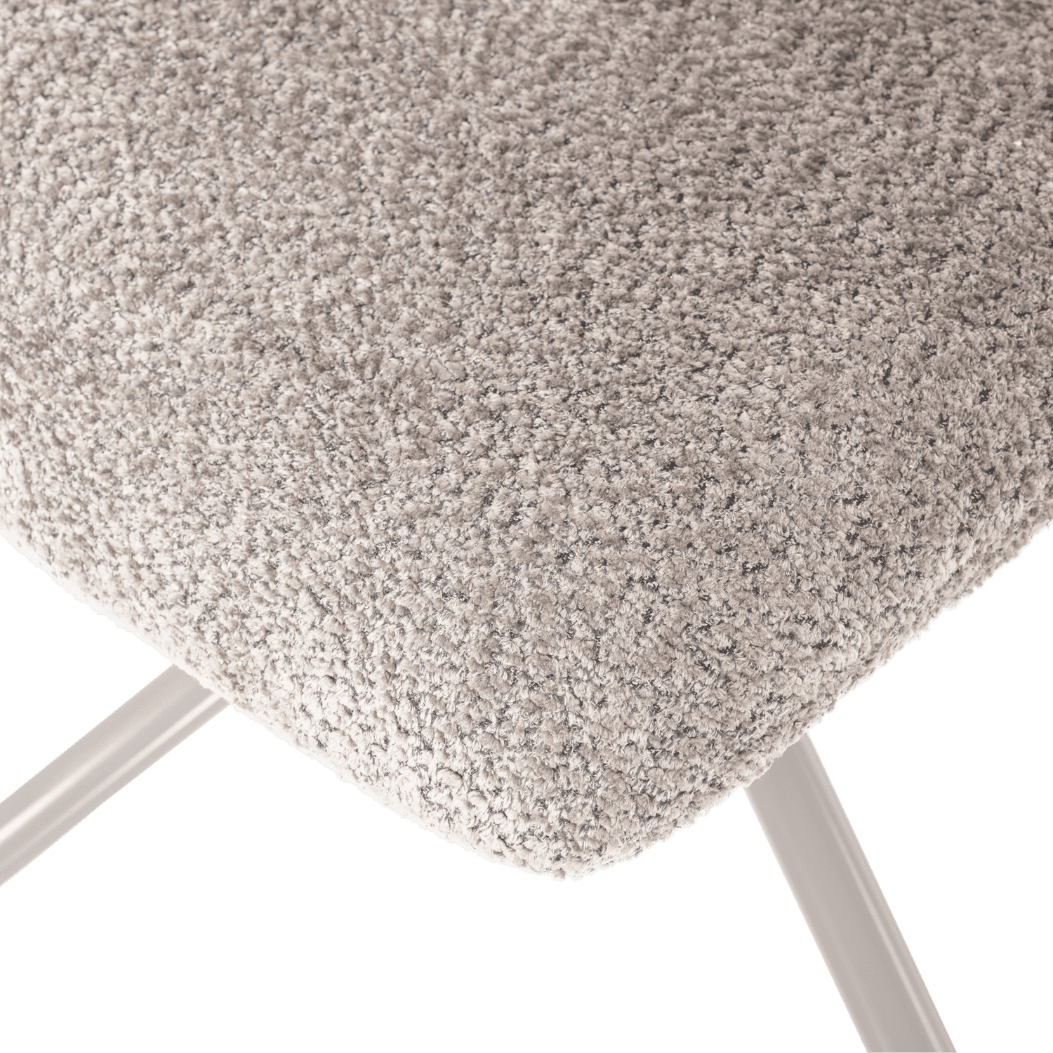 WOOOD Soren verstelbare draaifauteuil wollig grijs Grijs Draaifauteuil